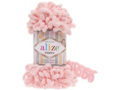 Alize Puffy, 340 pudrově růžová