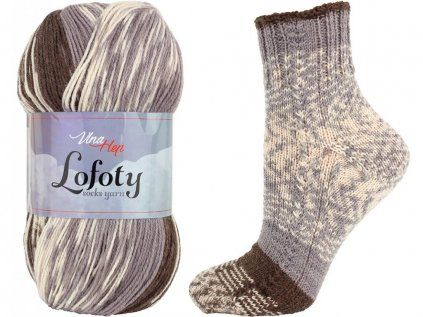 Pletací příze ponožková Lofoty 7804