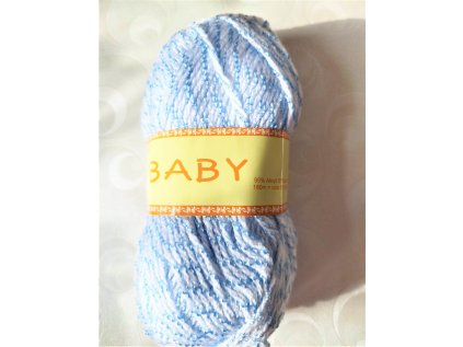 Pletací příze Ňiťárna  Baby 009 - Modrá