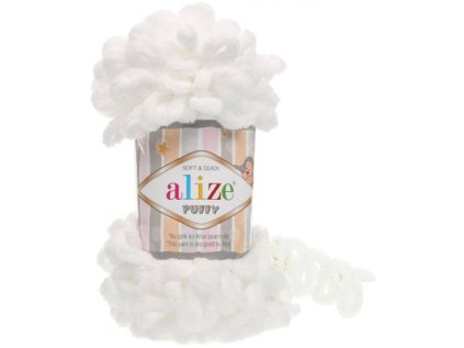 Alize Puffy 55 bílá