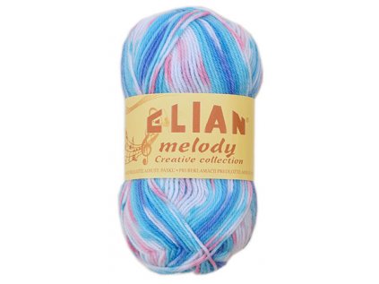 Pletací příze Elian Melody 296 - modrá