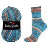 Pletací příze ponožková Best Socks 6- fach 7379