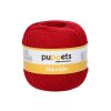 Háčkovací příze Puppets Eldorádo N.10 7046 - červená