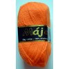 Pletací příze Mája 2392 - oranžová neonová