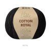 Pletací příze Cotton Royal č. 718 - černá