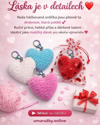 💘 Láska je v detailech ❤️ Naše háčkovaná srdíčka jsou přesně ta drobnost, která potěší 💕 Ruční práce, hebká příze a...