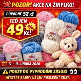 🚨 POZOR, AKCE NA ŽINYLKU PRÁVĚ STARTUJE! 🚨 Heboučká Himalaya Velvet teď levněji! 💰 Původně 52 Kč 🔥 TEĎ jen 49 Kč 📅 Platí...