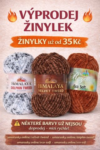 🧶 Žinylky v akci od 35 Kč 💥 žinylky za 35 Kč tu ještě pořád jsou… ale už ne všechny 😅💛 Některé barvy z Velvet Tweed,...