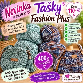 👜 **NOVINKA U MARUŠKY!** 👜 Právě jsme naskladnili **nové tašky Fashion Plus**! 🤩 ✨ Krásné barvy ✨ Pevný materiál ✨ Ideální...