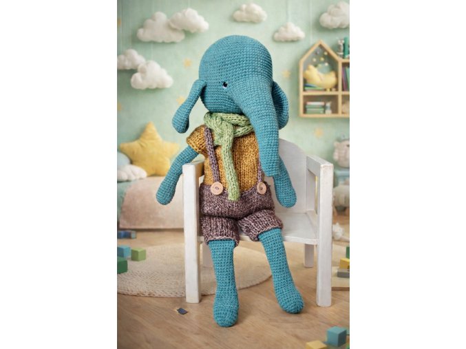 Háčkovaný Slon Eda