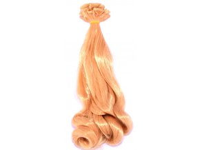 Vlasy pro panenky 20 cm rovné se zvlněným koncem barva 9