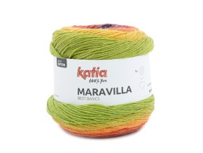 yarn wool maravilla knit merino superwash acrylic pearl blackberry orange yellow green autumn winter katia 501 fhd (2)
