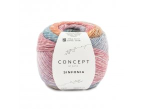 yarn wool sinfonia knit cotton superfine alpaca wool polyamide fuchsia orange turquoise all seasons katia 206 fhd