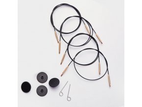 sleek stainless steel gold swivel cables 1