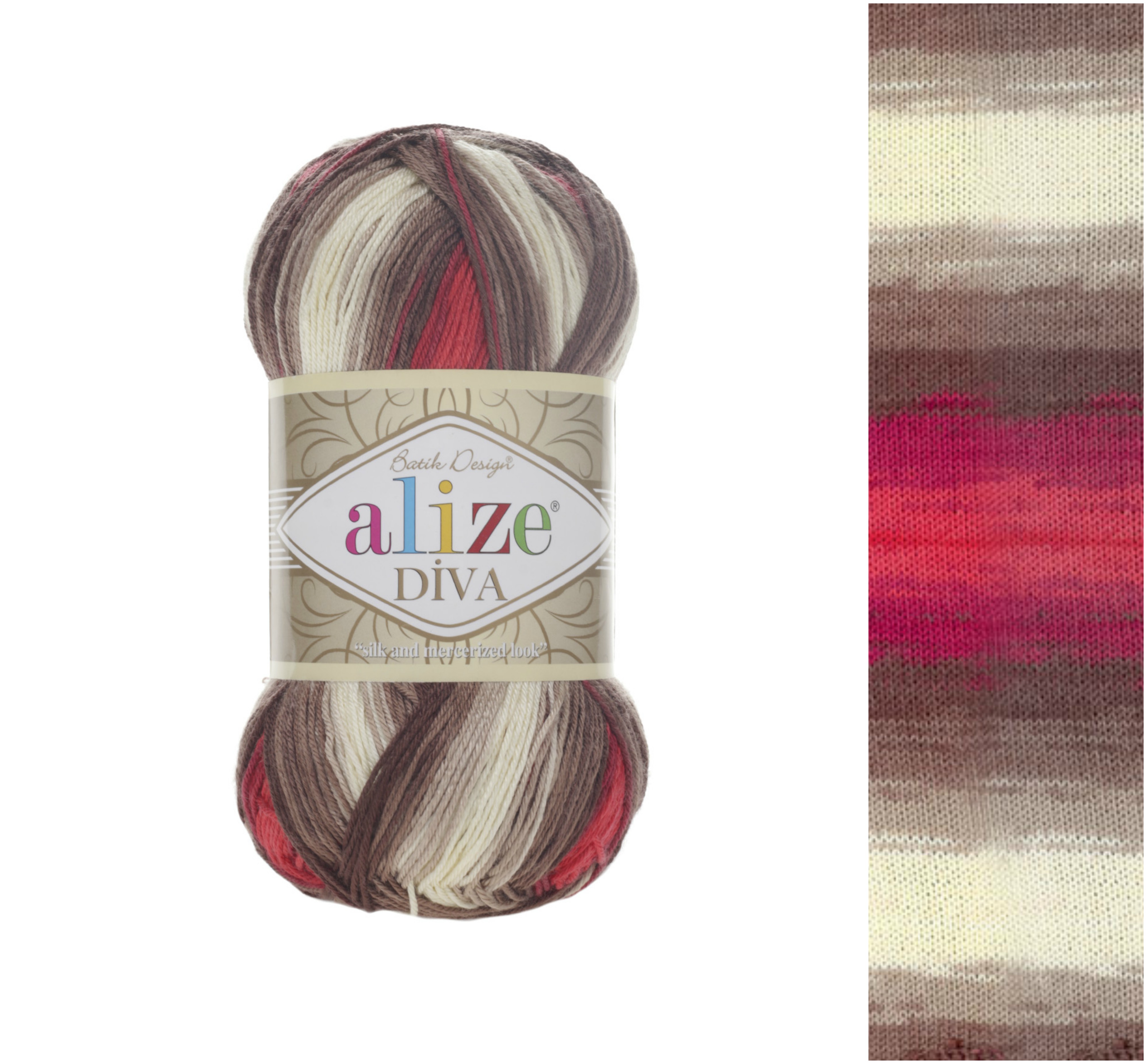ALIZE Diva Batik - 350 m / 100 g 4. číslo barvy: 4574
