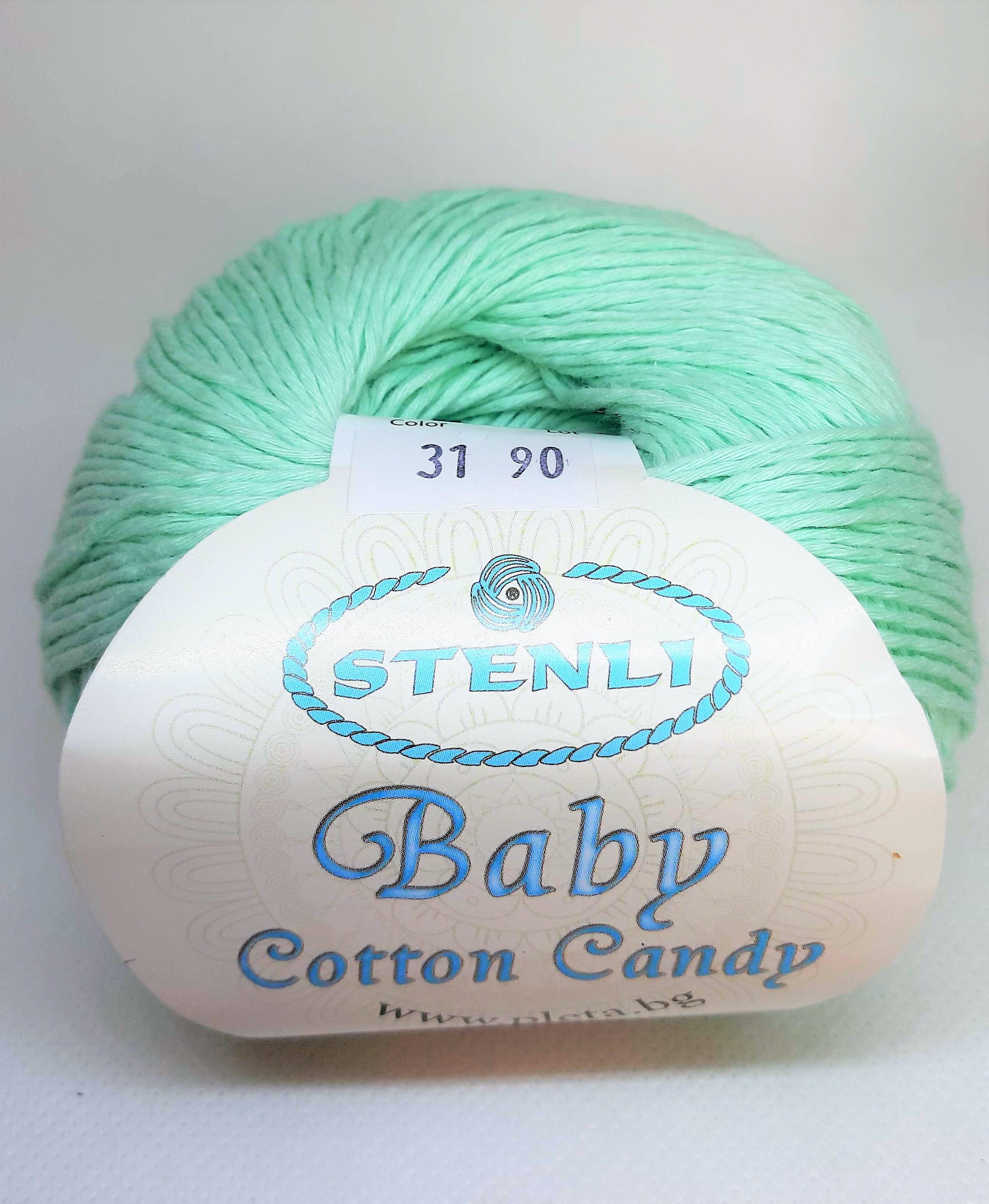 STENLI Baby Cotton Candy - 160 m / 50 g 2. barva: mátová, 4. číslo barvy: 31