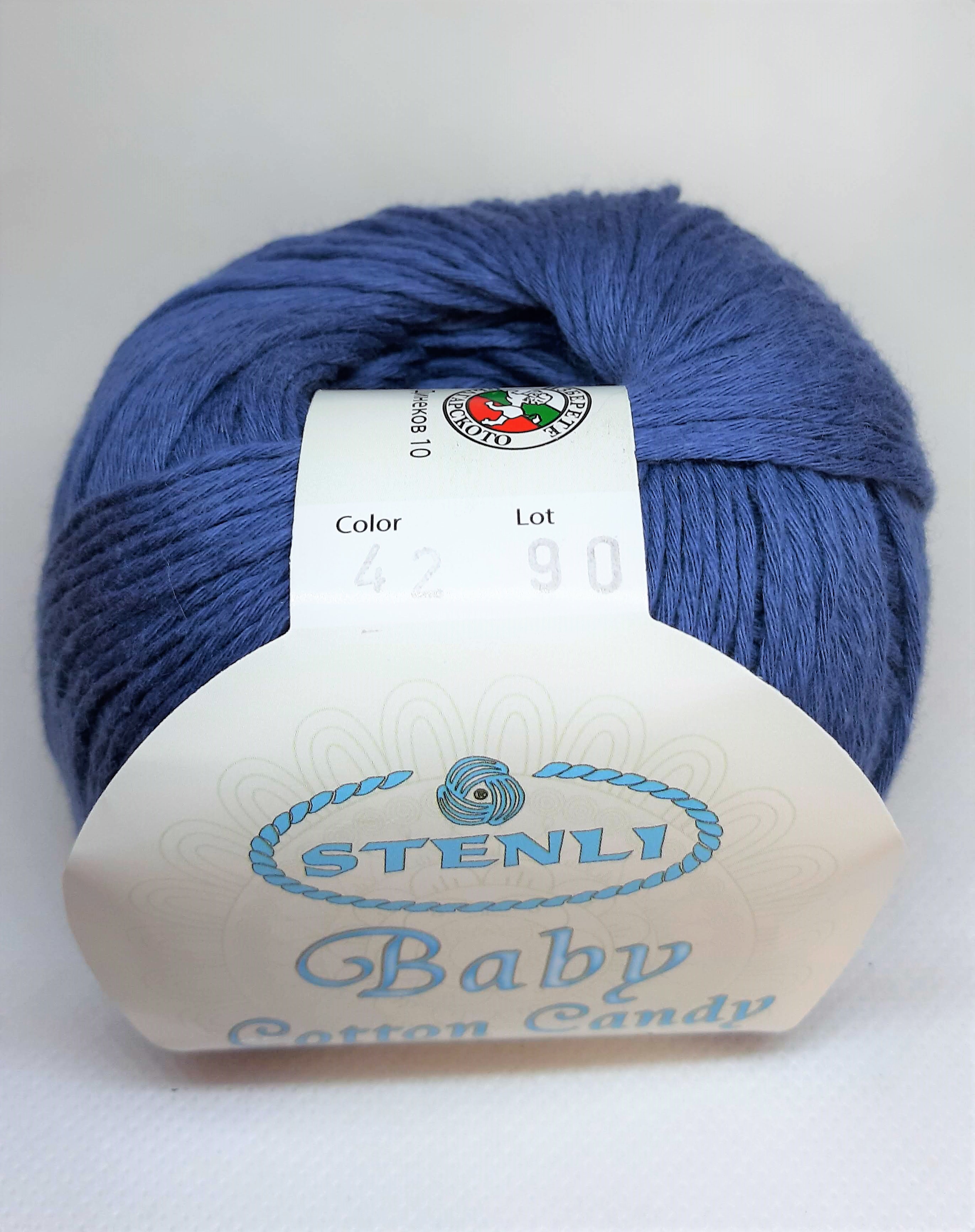 STENLI Baby Cotton Candy - 160 m / 50 g 2. barva: jeansová ( denim ), 4. číslo barvy: 42