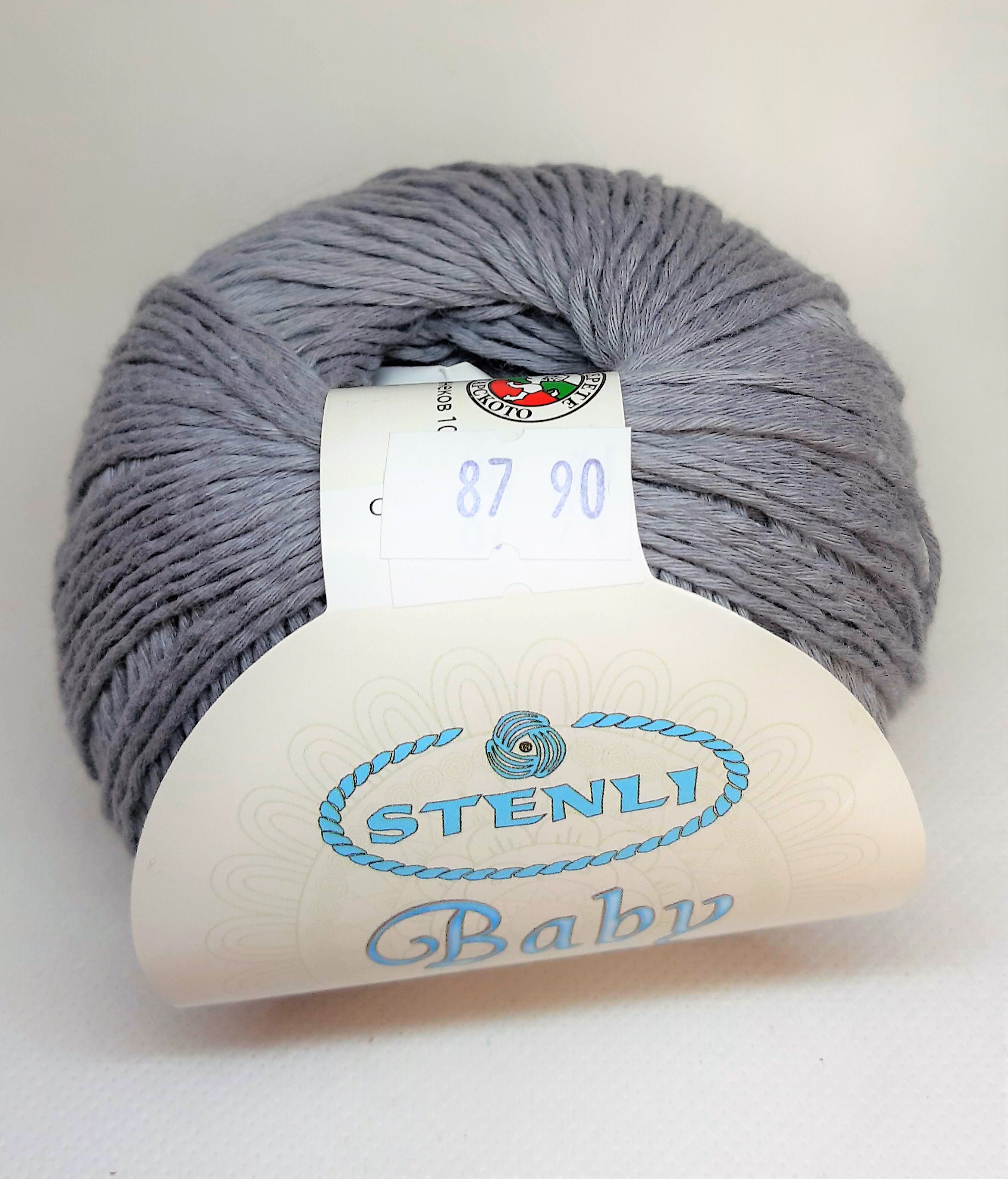 STENLI Baby Cotton Candy - 160 m / 50 g 2. barva: šedá, 4. číslo barvy: 87