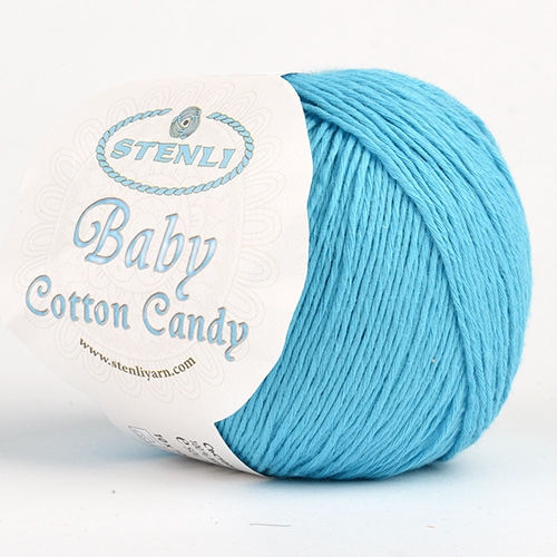 STENLI Baby Cotton Candy - 160 m / 50 g 2. barva: tyrkysová, 4. číslo barvy: 43