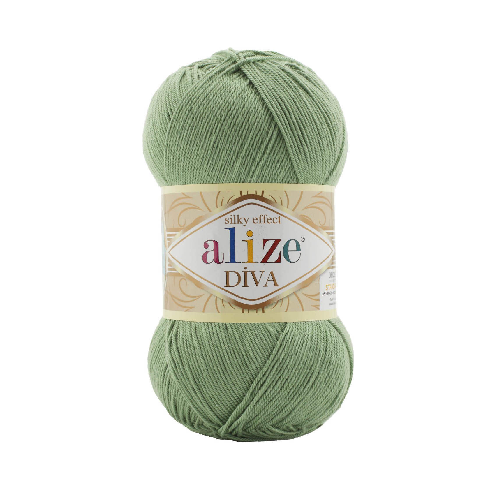 ALIZE Diva - 350 m / 100 g 2. barva: zelená, 4. číslo barvy: 852