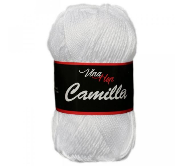 VLNA-HEP Camilla - 125 m / 50 g 2. barva: sněhově bílá, 4. číslo barvy: 8002