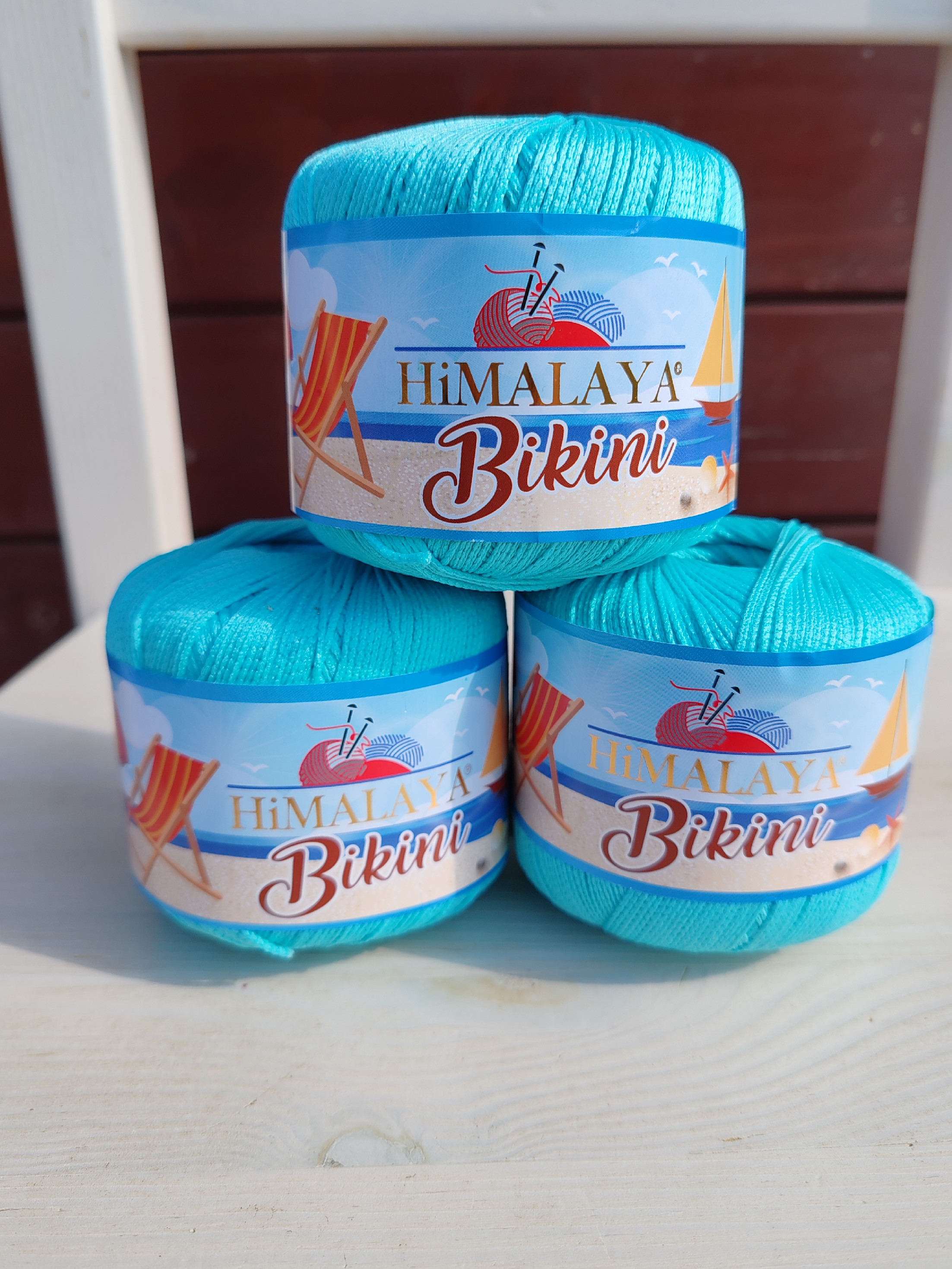 HIMALAYA Bikini - 165 m / 50 g 2. barva: tyrkysová, 4. číslo barvy: 80619