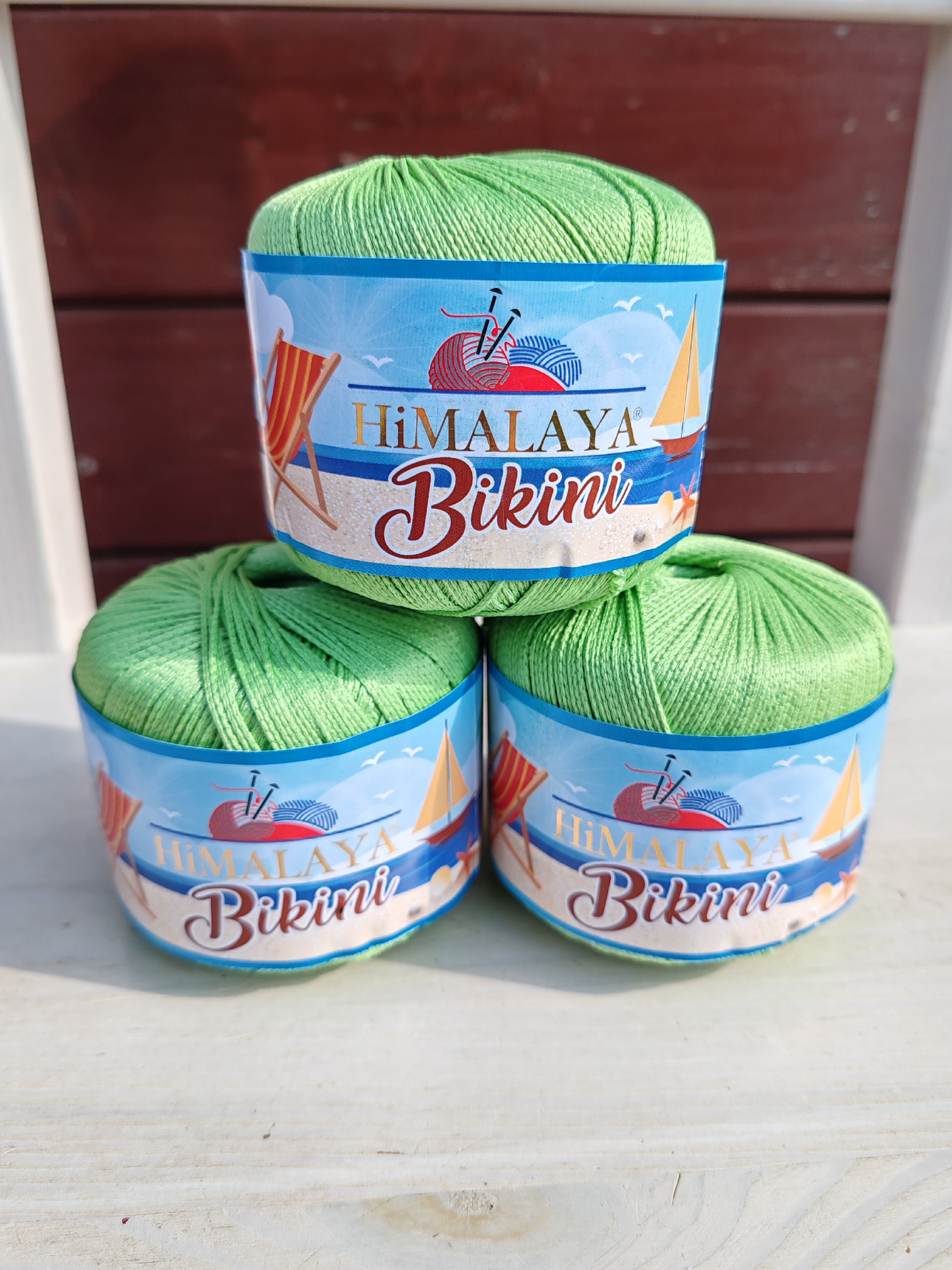 HIMALAYA Bikini - 165 m / 50 g 2. barva: jablíčková, 4. číslo barvy: 80609