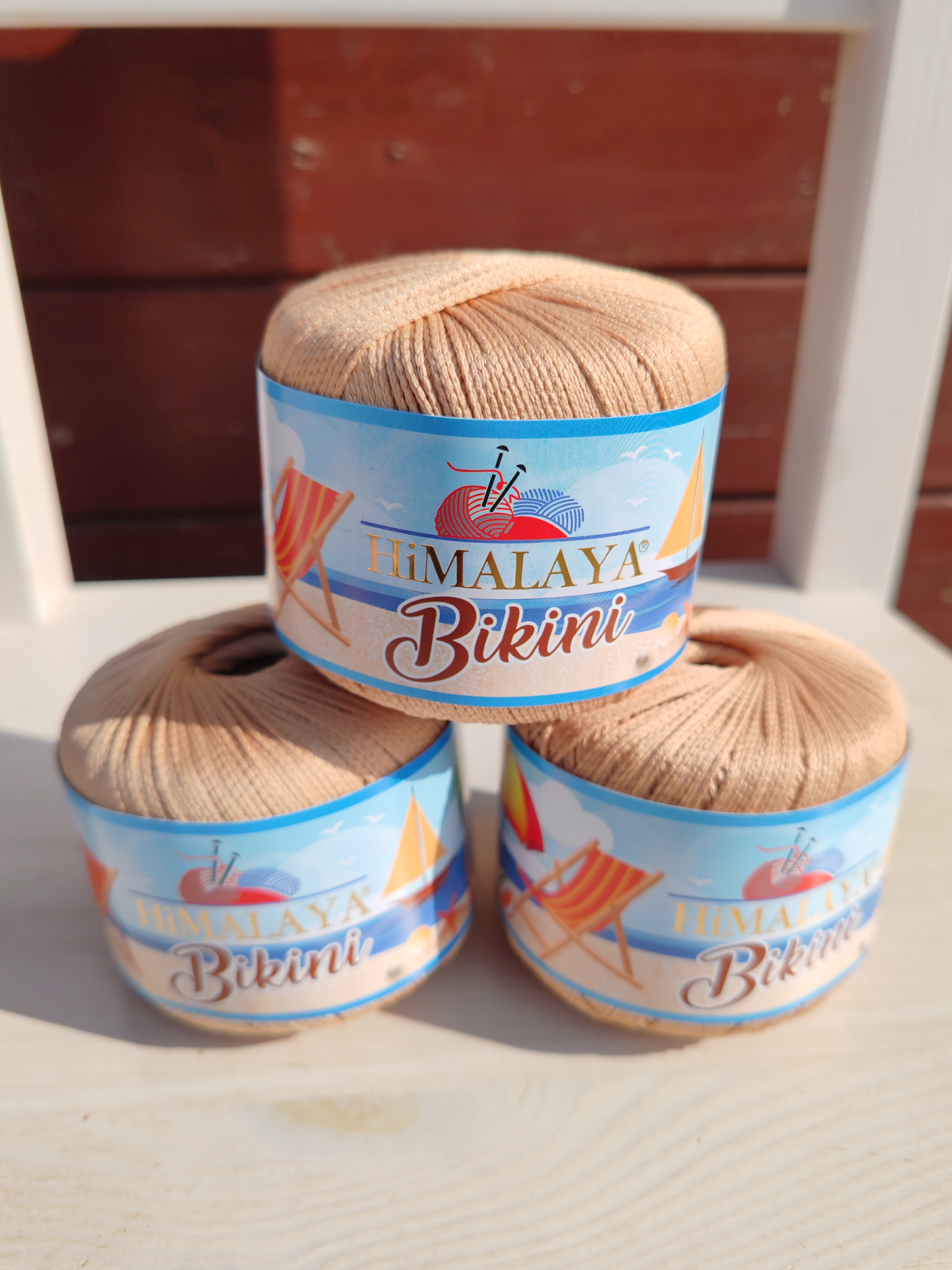 HIMALAYA Bikini - 165 m / 50 g 2. barva: béžová, 4. číslo barvy: 80611