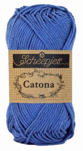 SCHEEPJES Catona - 125 m / 50 g 2. barva: královská, 4. číslo barvy: 261