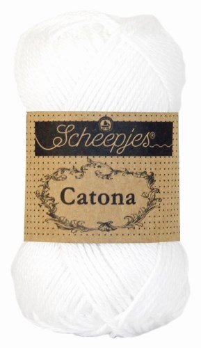 SCHEEPJES Catona - 125 m / 50 g 2. barva: sněhově bílá, 4. číslo barvy: 106