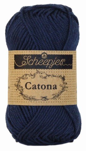 SCHEEPJES Catona - 125 m / 50 g 2. barva: pruská modrá ( berlínská ), 4. číslo barvy: 124