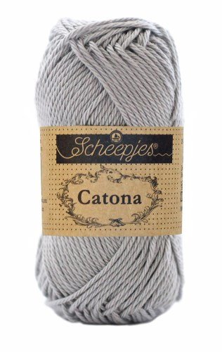 SCHEEPJES Catona - 125 m / 50 g 2. barva: šedá, 4. číslo barvy: 74