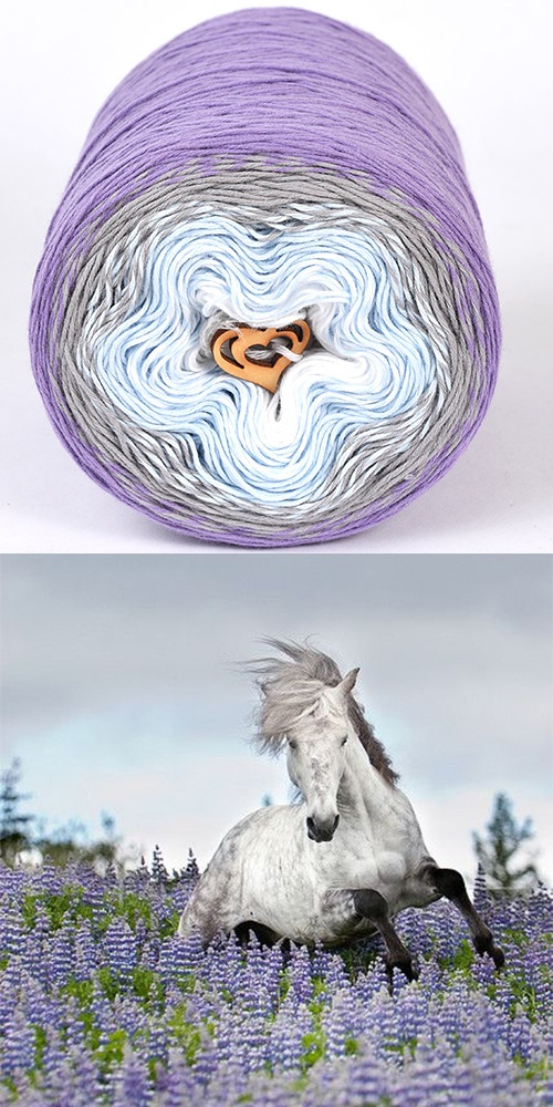 STENLI Candy - 900 m / 280 g 4. číslo barvy: 846 - šeříková, šedá, ledově modrá, bílá