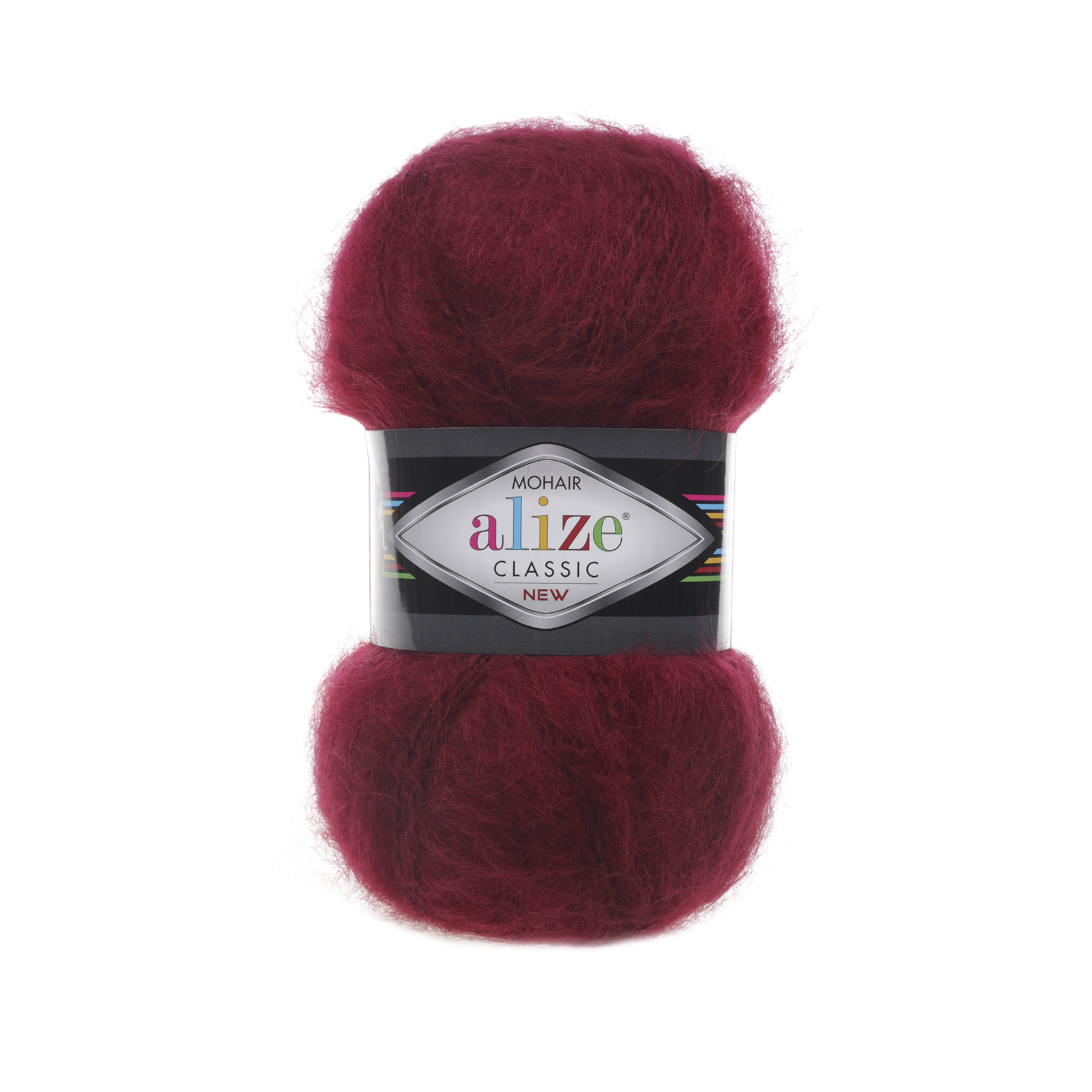 ALIZE Mohair Classic - 200 m / 100 g 2. barva: bordó, 4. číslo barvy: 57