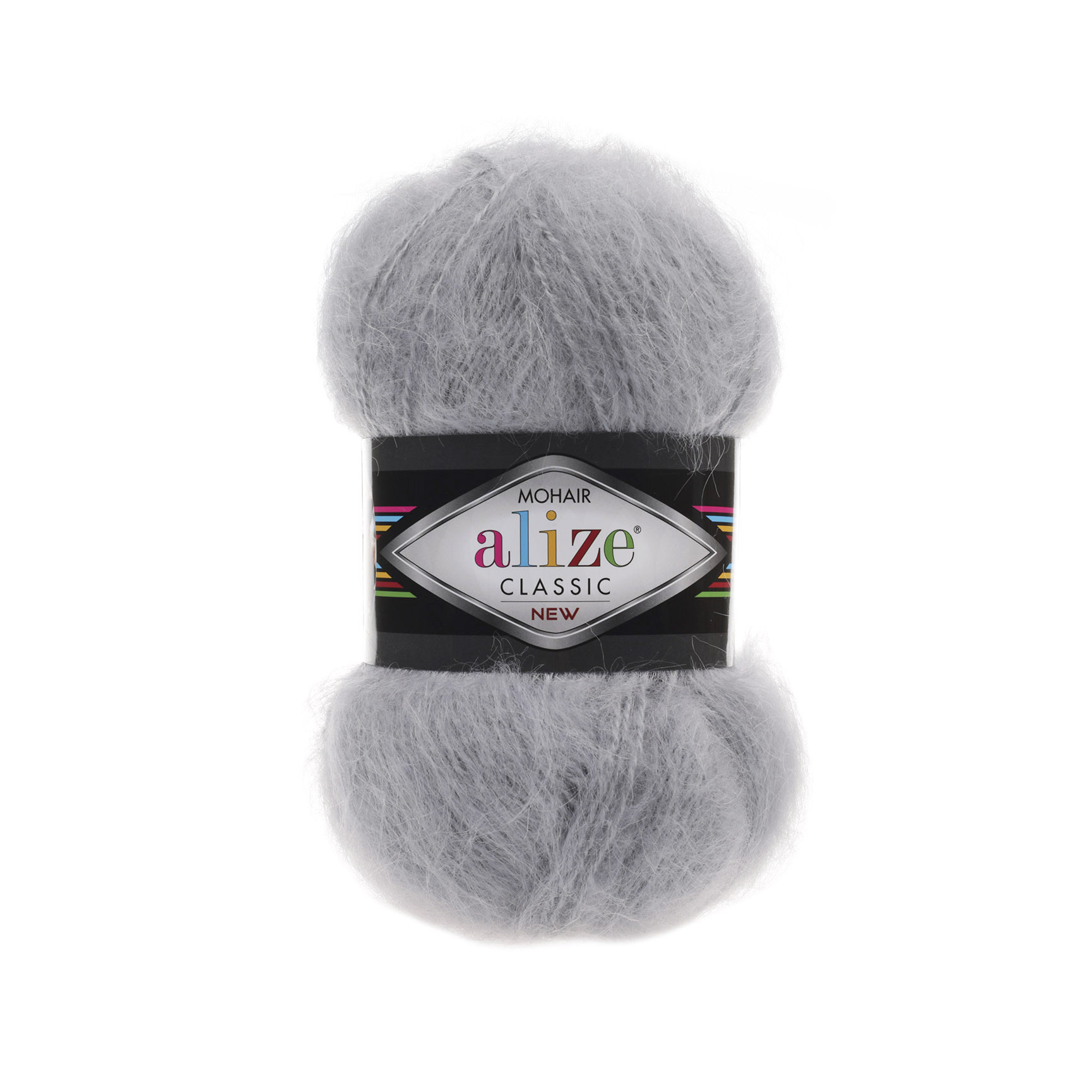 ALIZE Mohair Classic - 200 m / 100 g 2. barva: šedá, 4. číslo barvy: 21