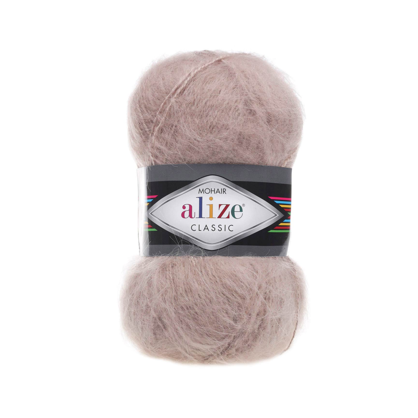 ALIZE Mohair Classic - 200 m / 100 g 2. barva: pudrově béžová, 4. číslo barvy: 406