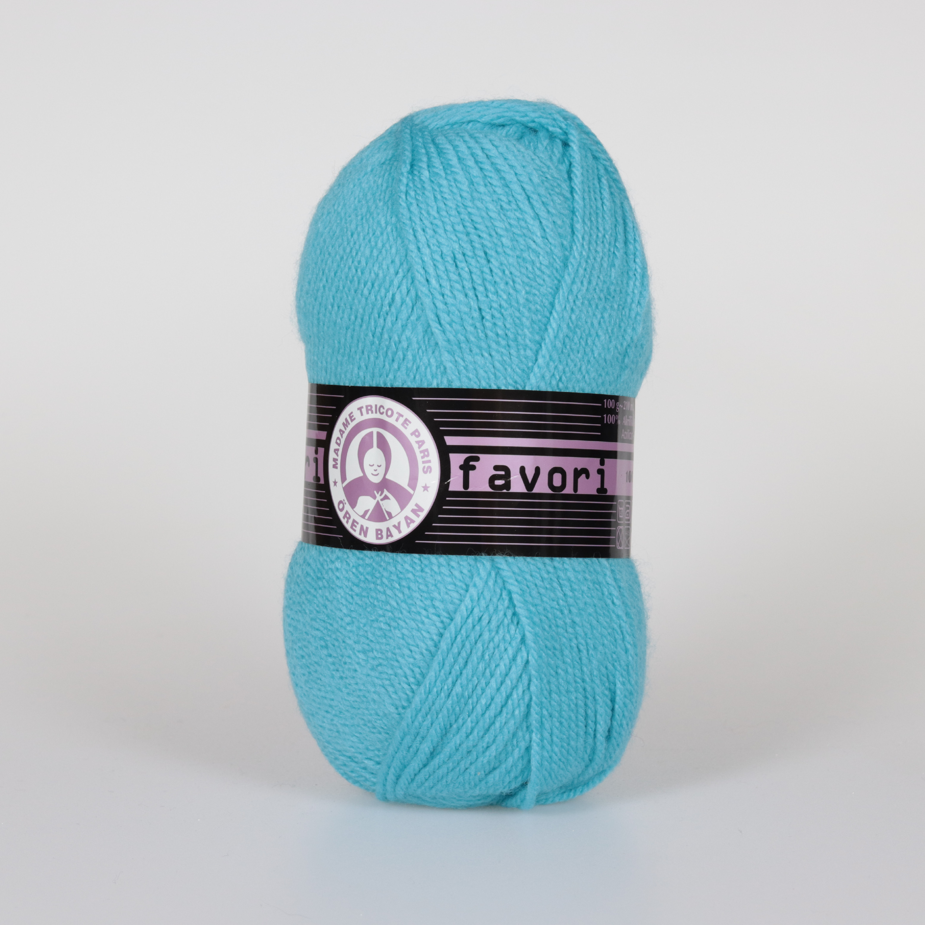 MADAME TRICOTE PARIS Favori - 210 m / 100 g 2. barva: tyrkysová, 4. číslo barvy: 23
