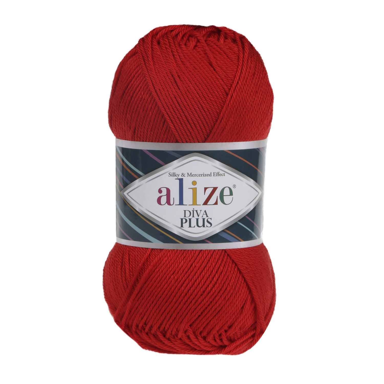 ALIZE Diva Plus - 220 m / 100 g 2. barva: červená, 4. číslo barvy: 56