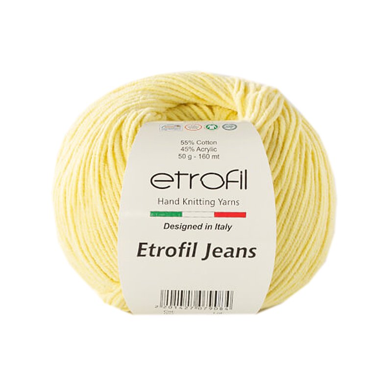 Jeans ETROFIL - 160 m / 50 g 2. barva: vanilková, 4. číslo barvy: 07