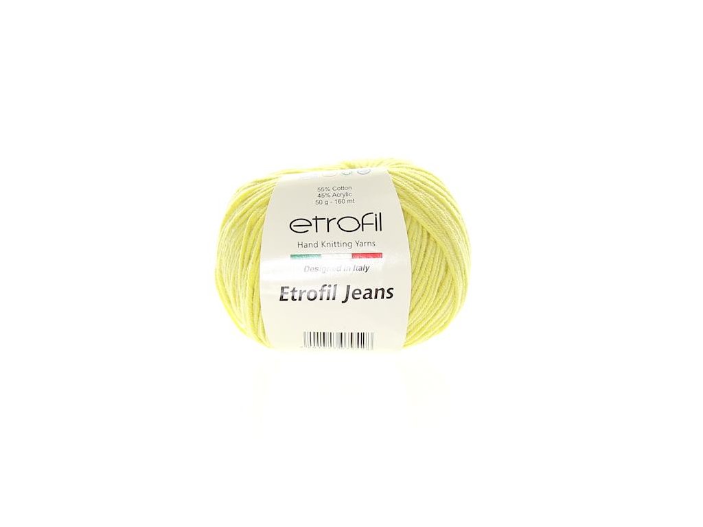 Jeans ETROFIL - 160 m / 50 g 2. barva: narcisová, 4. číslo barvy: 44