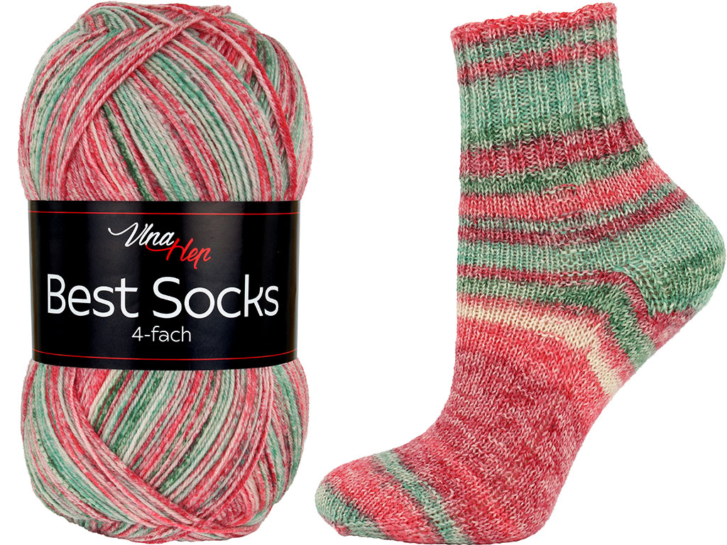 VLNA-HEP Best Socks 4-fach - 420 m / 100 g 4. číslo barvy: 7346