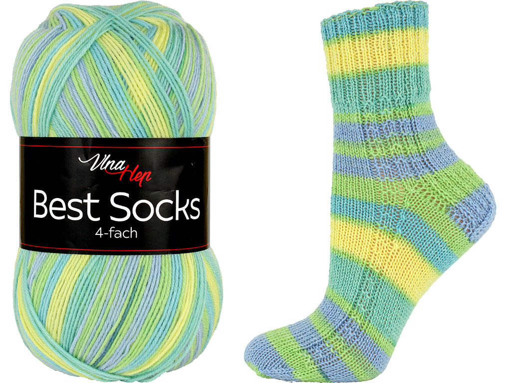 VLNA-HEP Best Socks 4-fach - 420 m / 100 g 4. číslo barvy: 7356