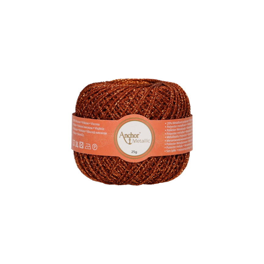 Anchor Metallic - 100 m / 25 g 2. barva: bronzová, 4. číslo barvy: 314