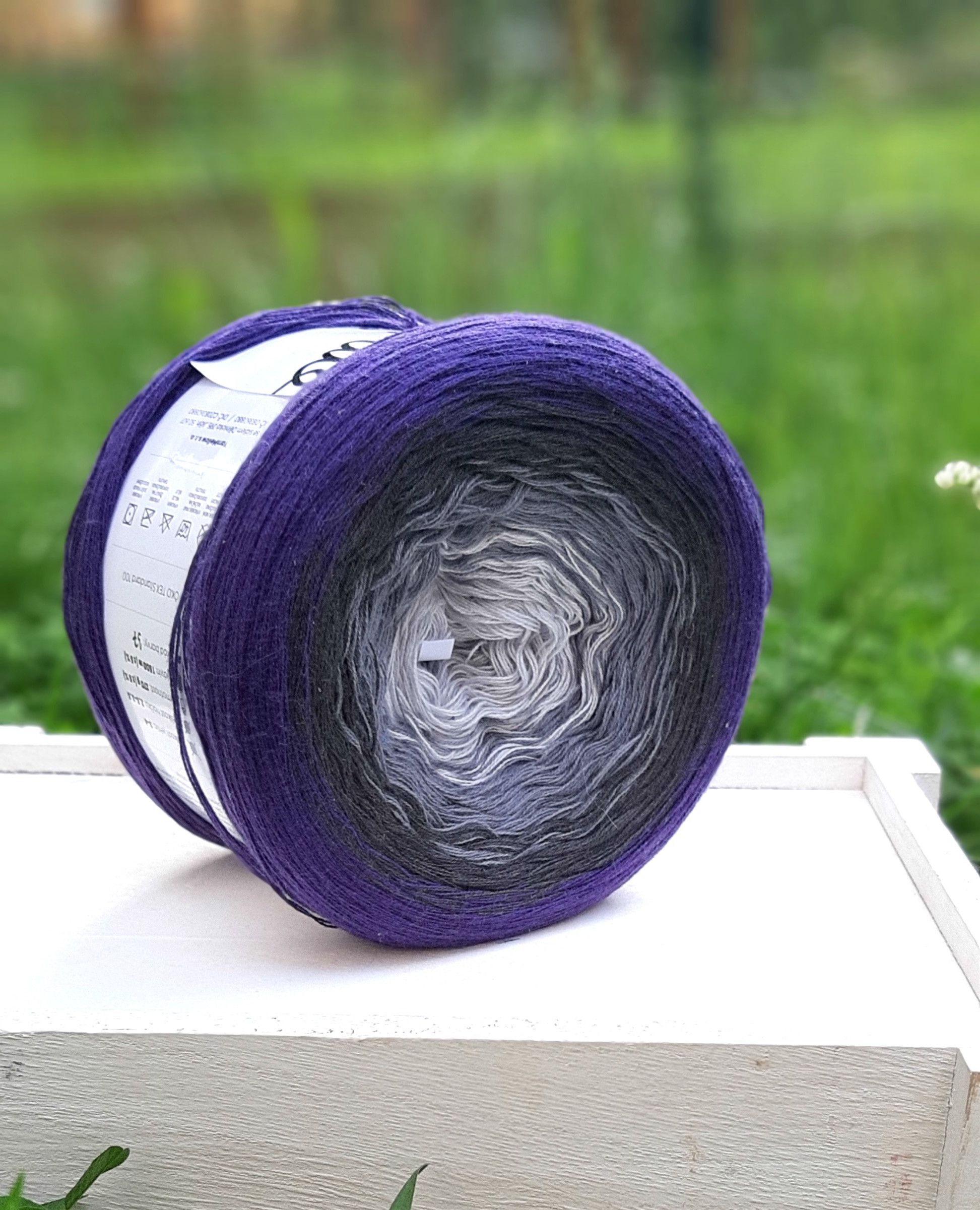 YARNMELLOW Butterfly Mini - 500 m / 90 g 2. barva: Bouřka, 4. číslo barvy: 37
