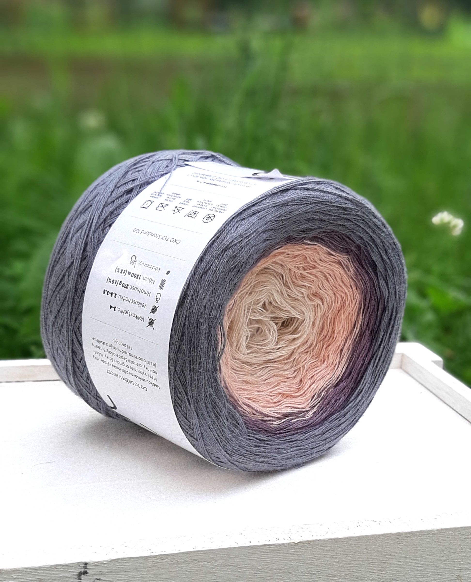 YARNMELLOW Butterfly Mini - 500 m / 90 g 2. barva: Symfonie, 4. číslo barvy: 43