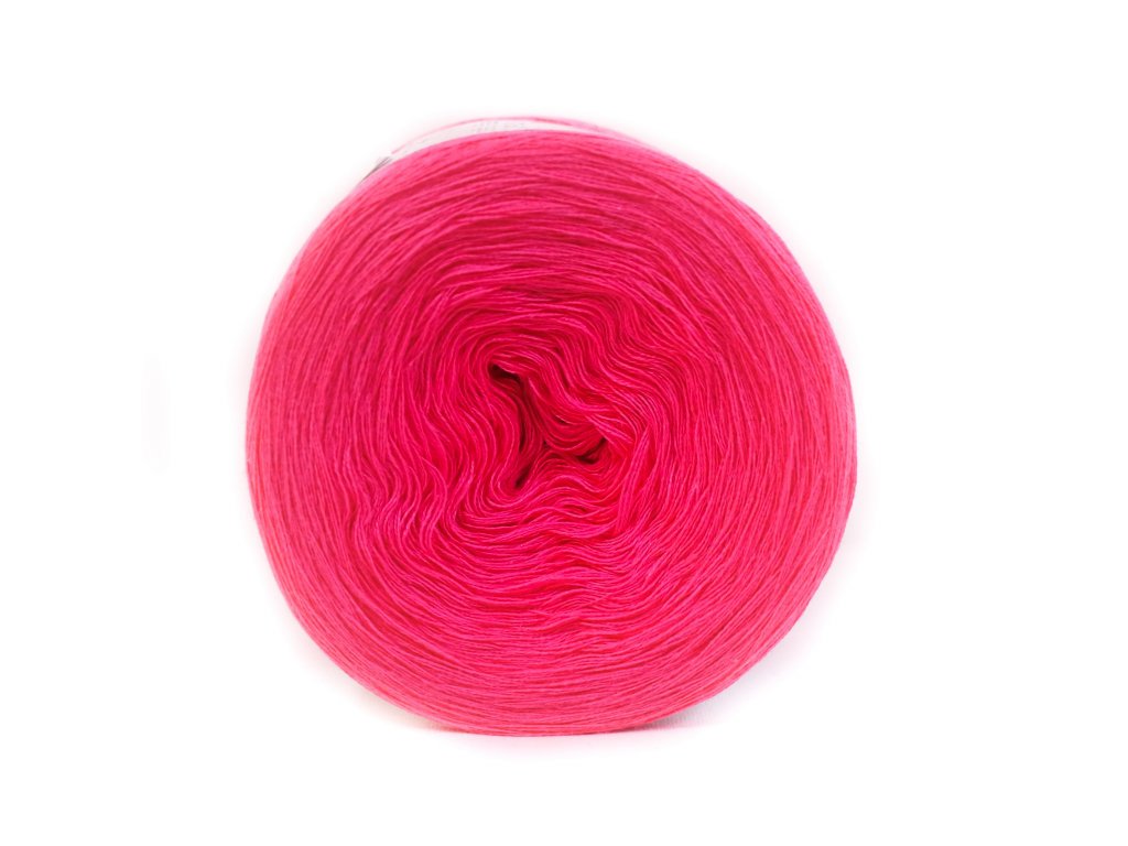 YARNMELLOW Butterfly Mini Mono - 500 m / 90 g 2. barva: neonově růžová