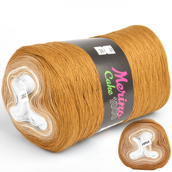 STENLI Merino Cake - 1000 m / 300 g 4. číslo barvy: 307