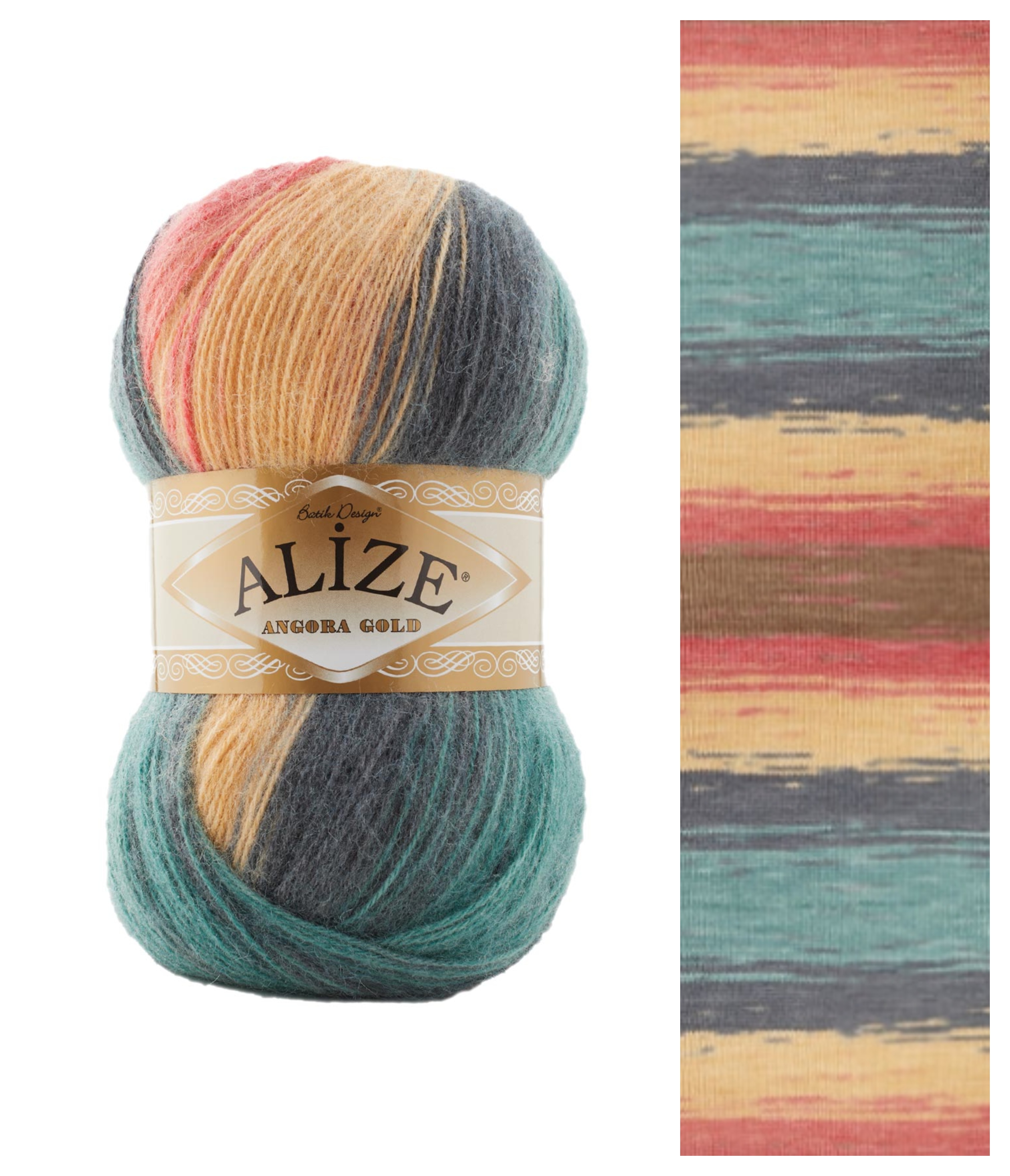 ALIZE Angora Gold Batik - 550 m / 100 g 4. číslo barvy: 7399