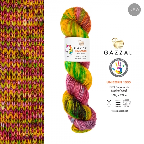 GAZZAL Unicorn - 194 m / 100 g 4. číslo barvy: 1335