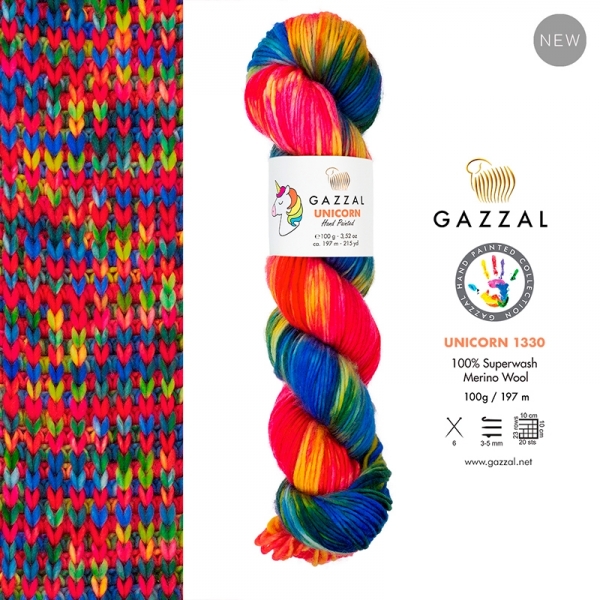 GAZZAL Unicorn - 194 m / 100 g 4. číslo barvy: 1330